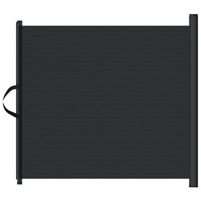 Cancelletto Retrattile per Animali Domestici Nero 102,5x125 cm
