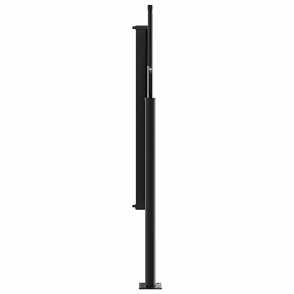 Tenda da Sole Laterale Retrattile Nera 117x300 cm