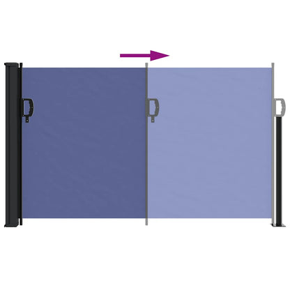 Tenda da Sole Laterale Retrattile Blu 117x300 cm