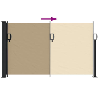 Tenda da Sole Laterale Retrattile Beige 117x300 cm
