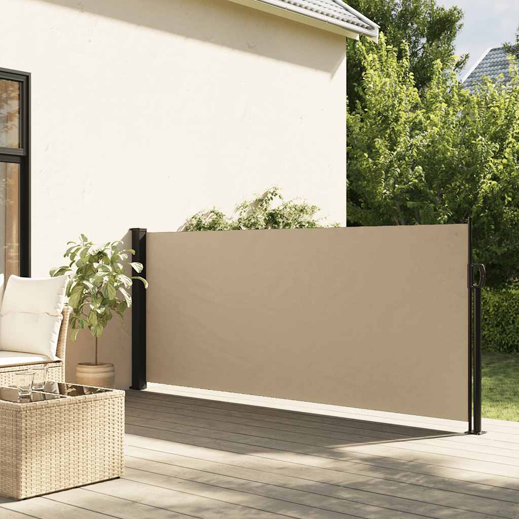 Tenda da Sole Laterale Retrattile Beige 117x300 cm