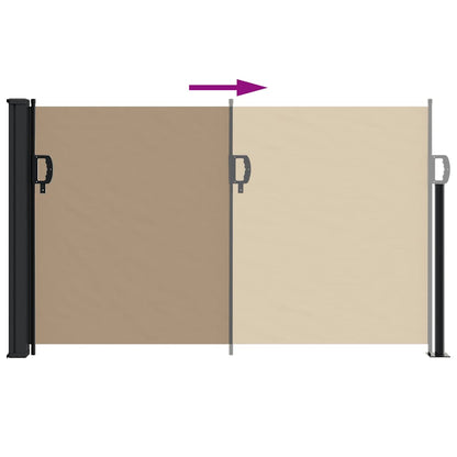 Tenda da Sole Laterale Retrattile Tortora 117x300 cm