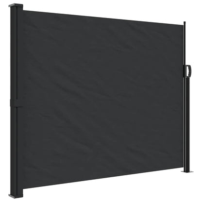 Tenda da Sole Laterale Retrattile Nera 160x300 cm