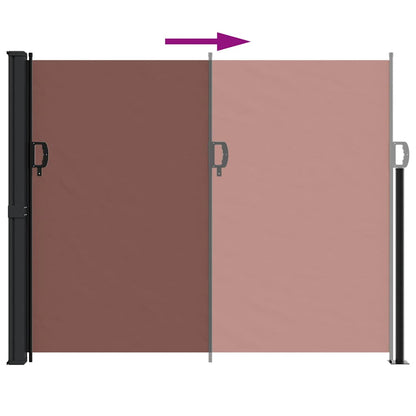 Tenda da Sole Laterale Retrattile Marrone 160x300 cm