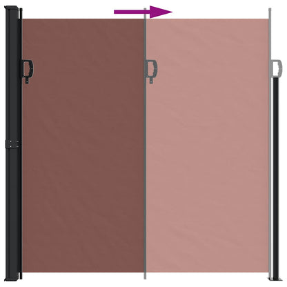 Tenda da Sole Laterale Retrattile Marrone 200x300 cm