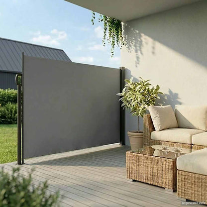 Tenda da sole laterale retrattile antracite 220x300 cm