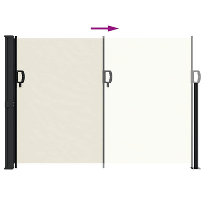 Tenda da Sole Laterale Retrattile Crema 140x500 cm