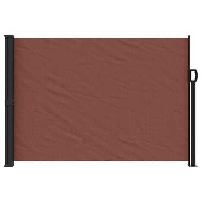 Tenda da Sole Laterale Retrattile Marrone 140x500 cm