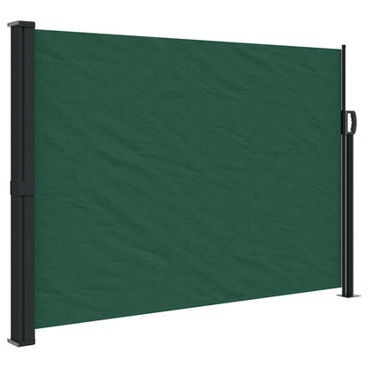 Tenda da Sole Laterale Retrattile Verde Scuro 140x500 cm