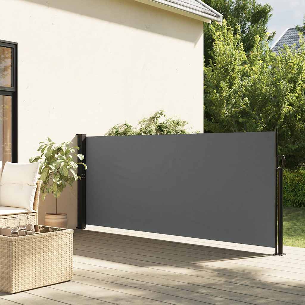 Tenda da sole laterale retrattile antracite 140x500 cm