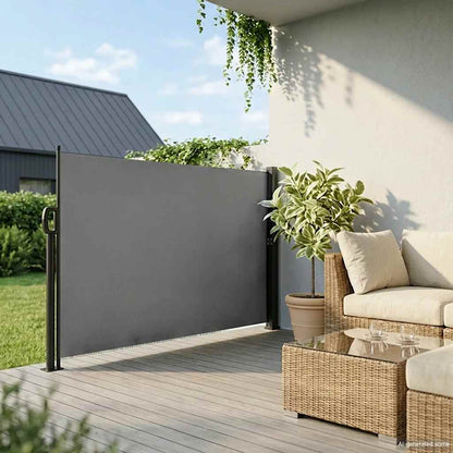 Tenda da Sole Laterale Retrattile Antracite 180x500 cm
