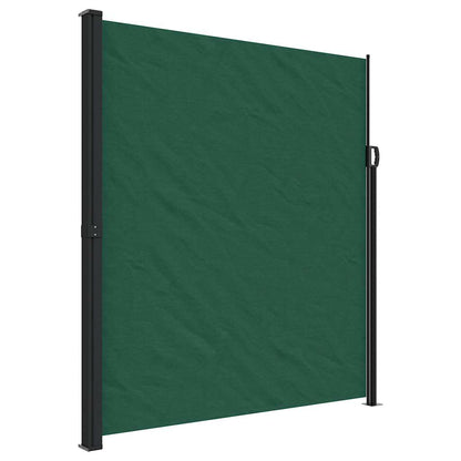 Tenda da Sole Laterale Retrattile Verde Scuro 220x500 cm