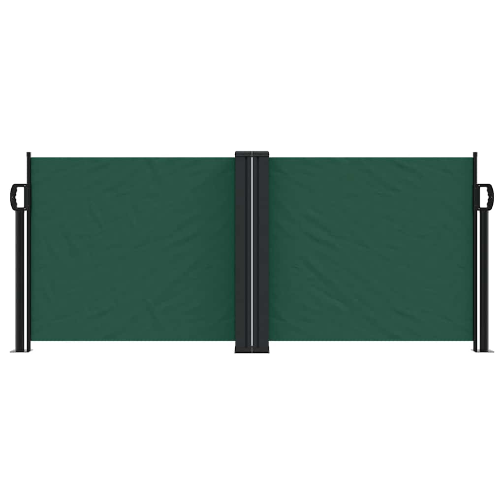 Tenda da Sole Laterale Retrattile Verde Scuro 100x600 cm