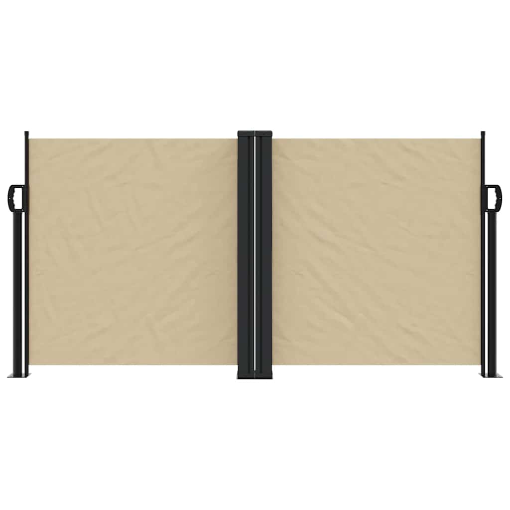 Tenda da Sole Laterale Retrattile Beige 120x600 cm