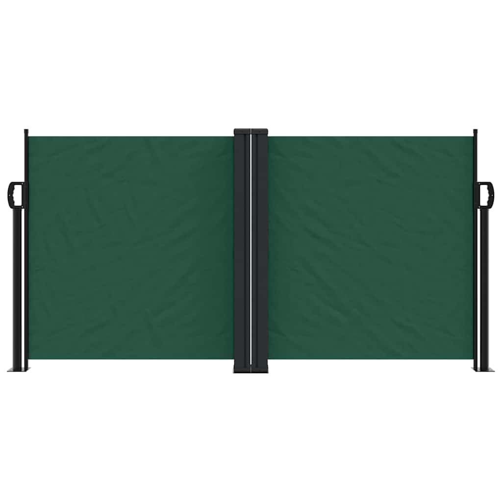 Tenda da Sole Laterale Retrattile Verde Scuro 120x600 cm