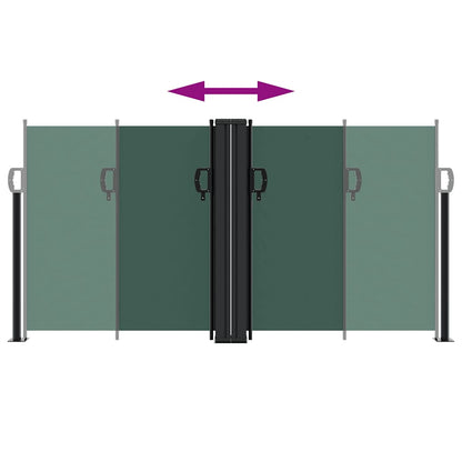Tenda da Sole Laterale Retrattile Verde Scuro 120x600 cm