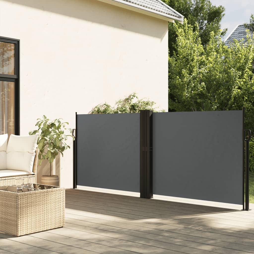Tenda da sole laterale retrattile antracite 140x600 cm
