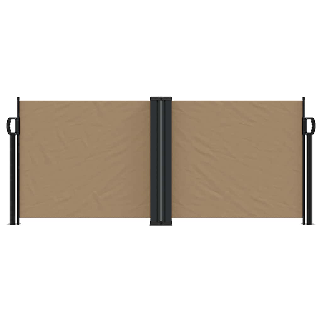 Tenda da Sole Laterale Retrattile Tortora 100x1000 cm