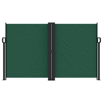 Tenda da Sole Laterale Retrattile Verde Scuro 140x1000 cm