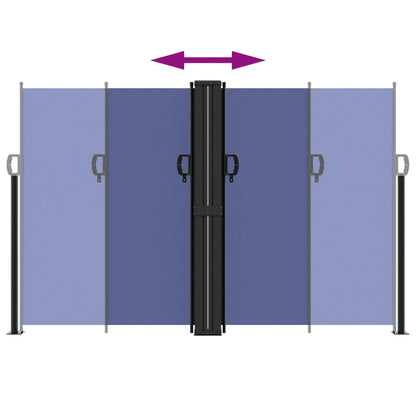 Tenda da Sole Laterale Retrattile Blu 160x1000 cm