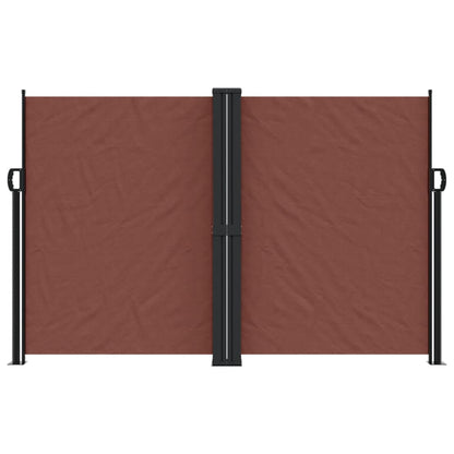 Tenda da Sole Laterale Retrattile Marrone 160x1000 cm