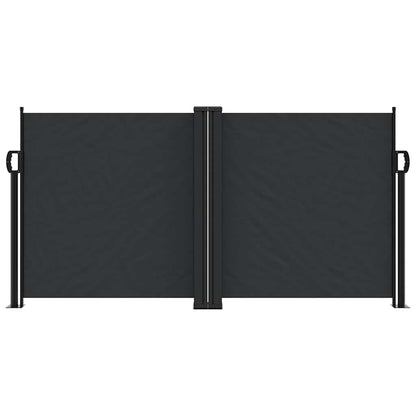 Tenda da Sole Laterale Retrattile Nera 120x1200 cm