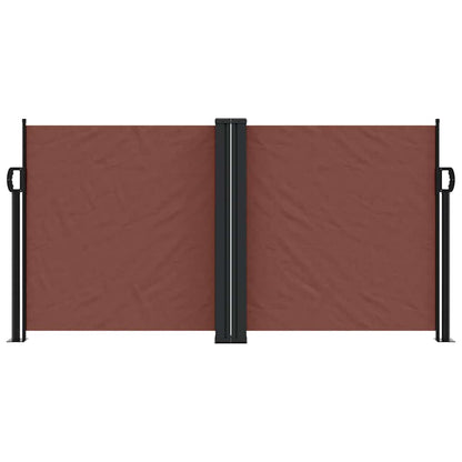 Tenda da Sole Laterale Retrattile Marrone 120x1200 cm