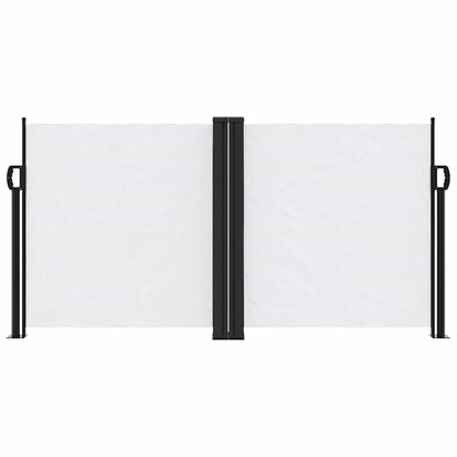 Tenda da Sole Laterale Retrattile Bianca 120x1200 cm