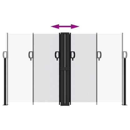 Tenda Laterale Retrattile Bianca 140x1200 cm