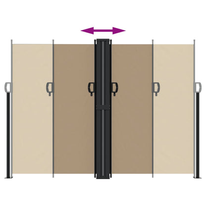Tenda da Sole Laterale Retrattile Tortora 180x1200 cm
