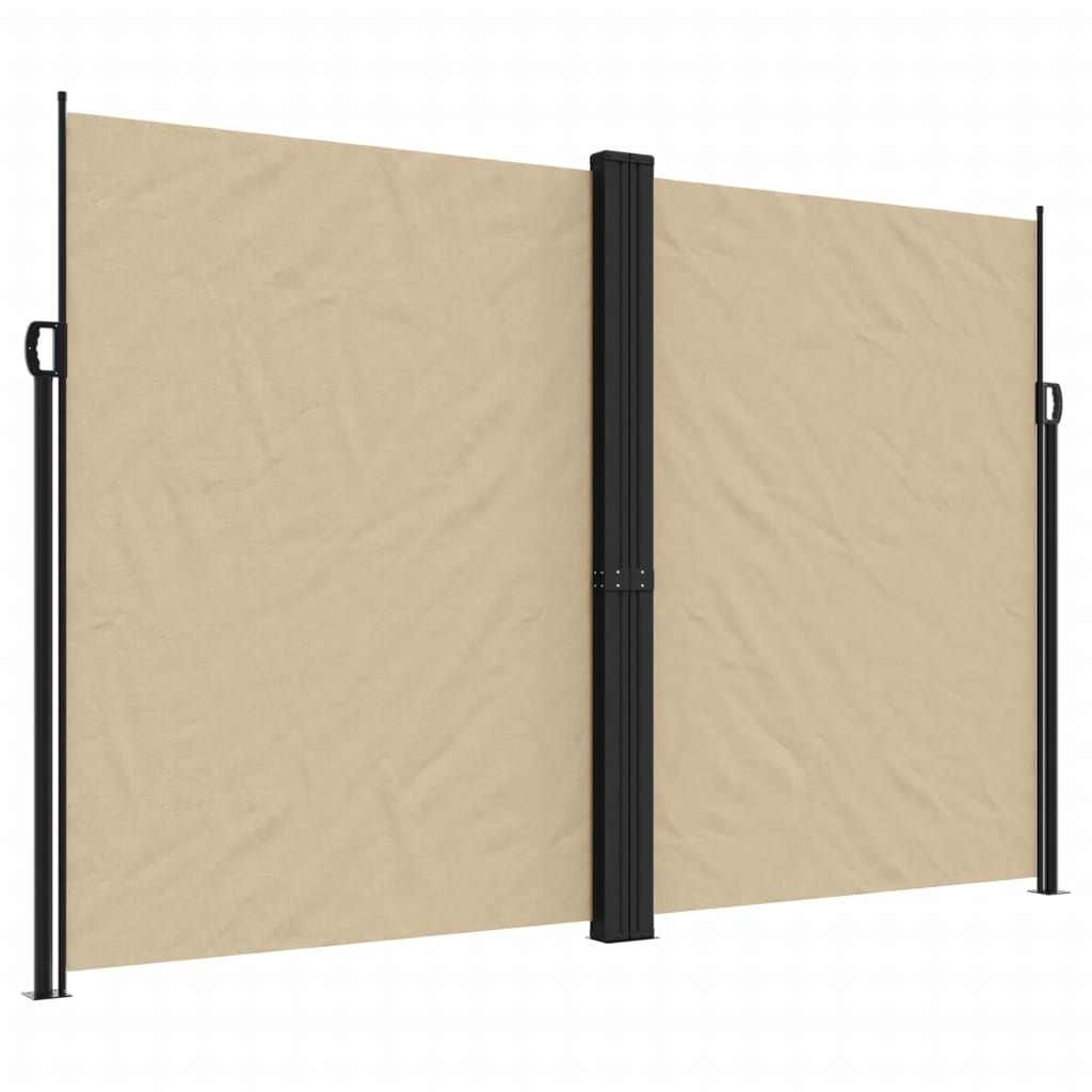 Tenda da Sole Laterale Retrattile Beige 220x1200 cm