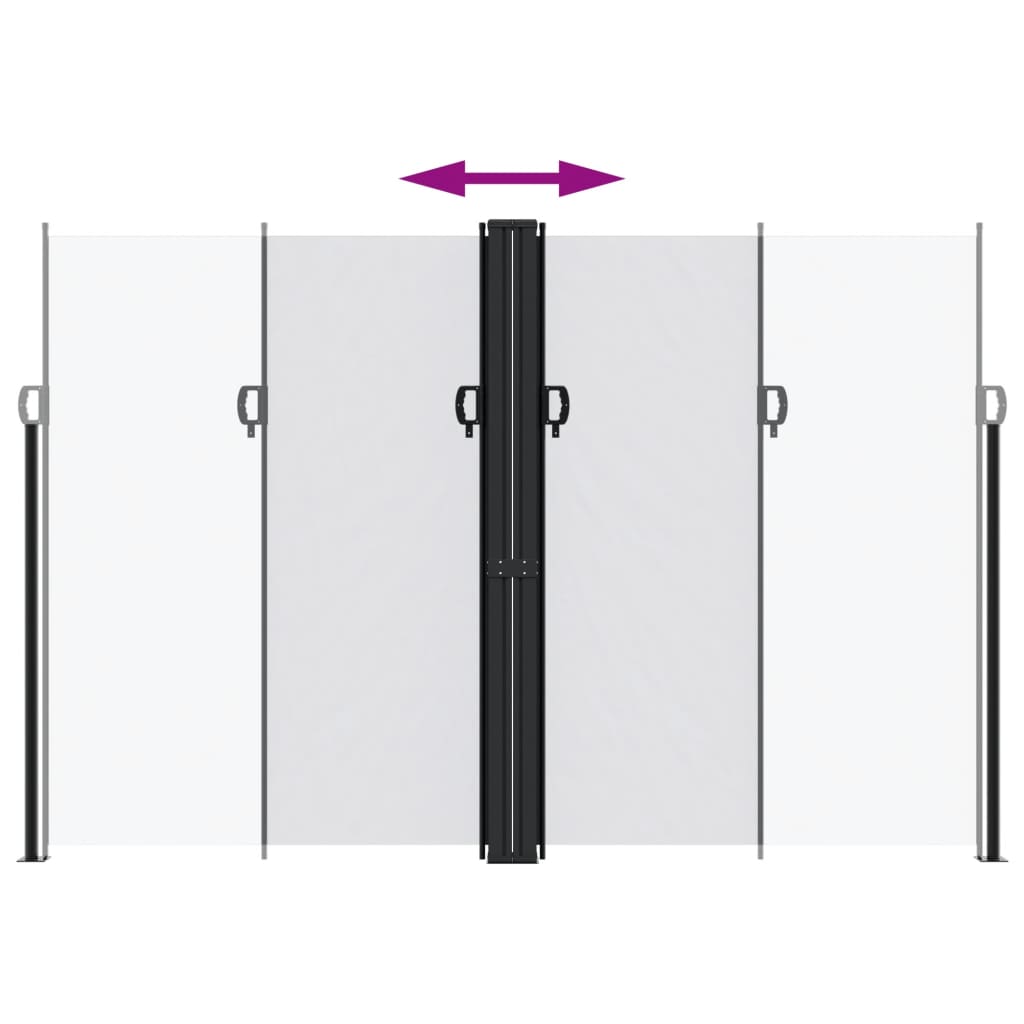Tenda da Sole Laterale Retrattile Bianca 220x1200 cm