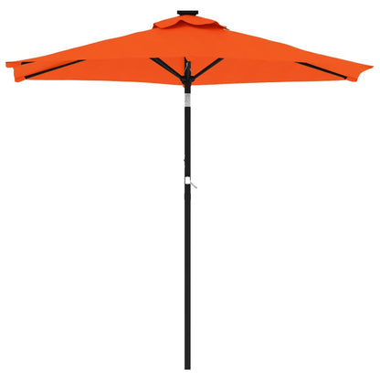 Ombrellone Giardino con Palo Acciaio Terracotta 225x225x212 cm