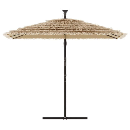 Ombrellone Giardino con Palo in Acciaio Marrone 246x246x230 cm