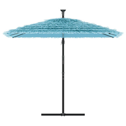Ombrellone Giardino con Palo in Acciaio Blu 246x246x230 cm