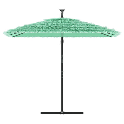 Ombrellone Giardino con Palo in Acciaio Verde 246x246x230 cm
