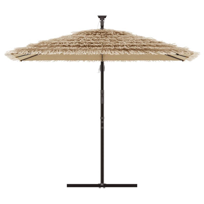 Ombrellone Giardino con Palo in Acciaio Marrone 290x290x238 cm