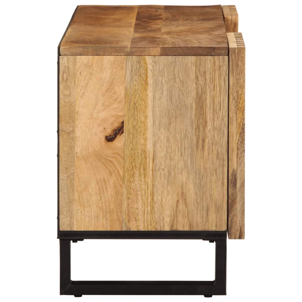 Mobile Porta TV 105x34x46 cm in Massello di Mango Grezzo
