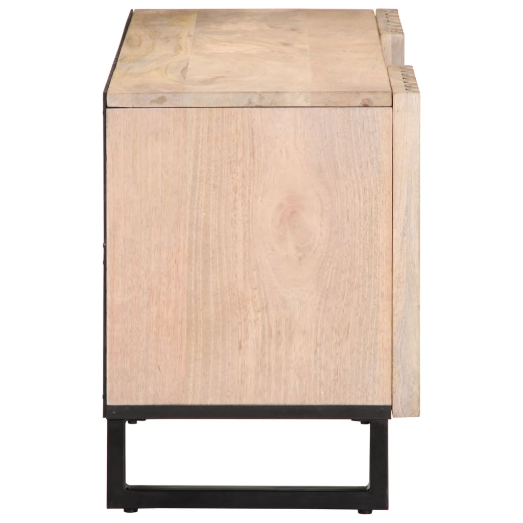 Mobile Porta TV 105x34x46 cm in Legno Massello di Mango