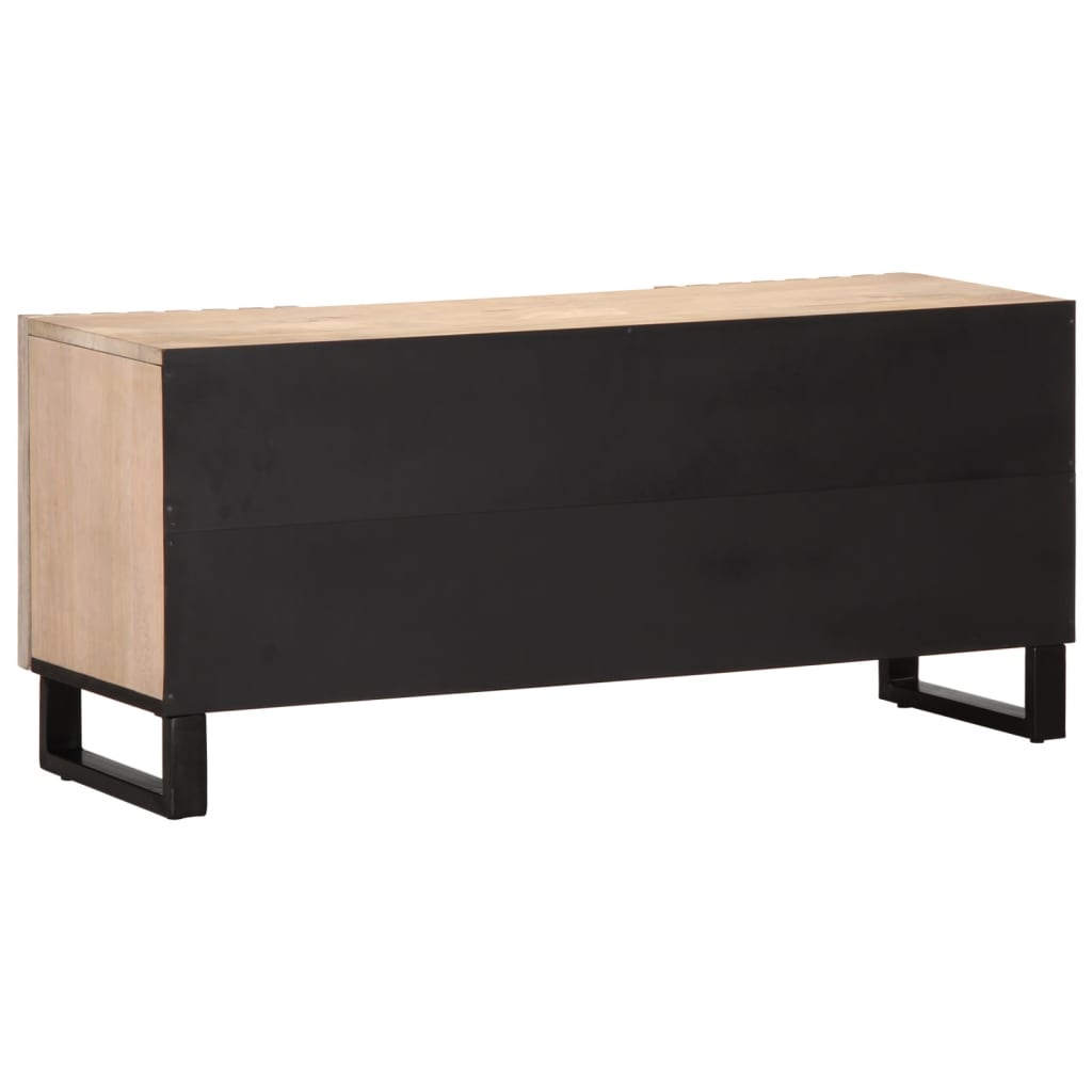 Mobile Porta TV 105x34x46 cm in Legno Massello di Mango