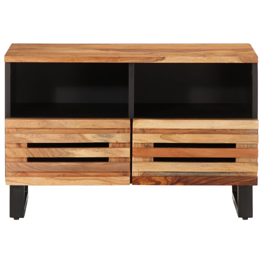 Mobile Porta TV 70x34x46 cm in Legno Massello di Acacia