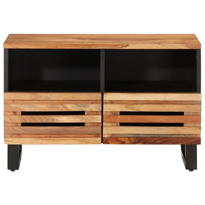 Mobile Porta TV 70x34x46 cm in Legno Massello di Acacia