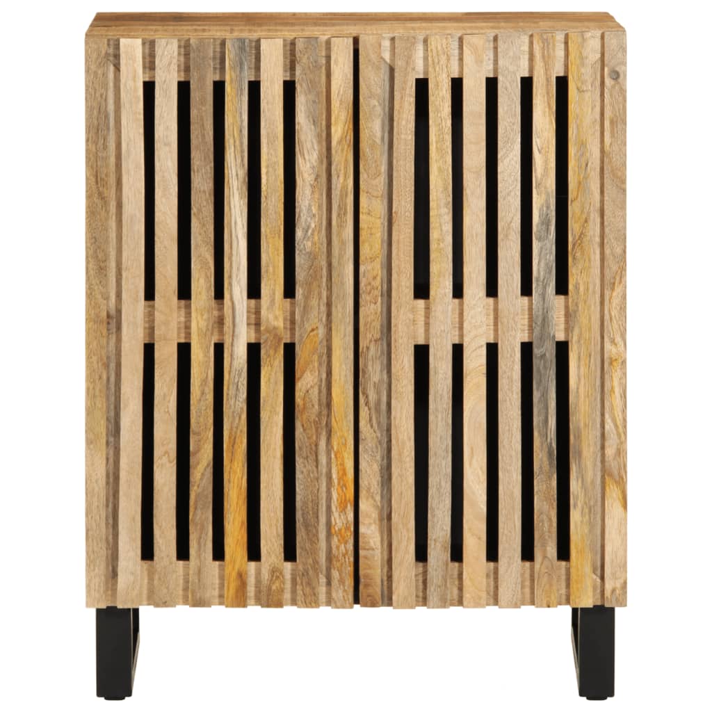 Credenza 60x34x75 cm in Legno Massello di Mango Grezzo