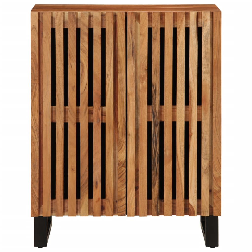 Credenza 60x34x75 cm in Legno Massello di Acacia