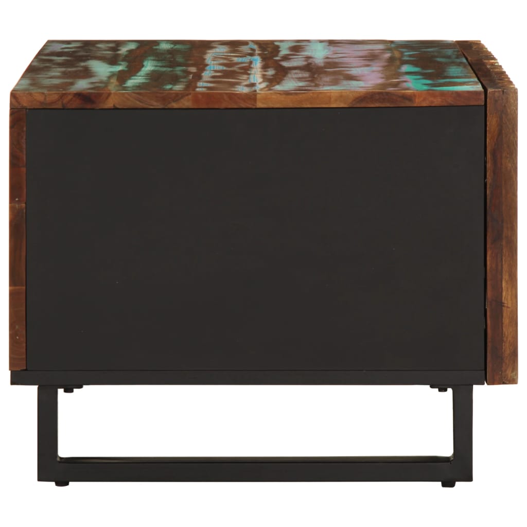 Tavolino da Salotto 80x51x40 cm in Legno Massello di Acacia
