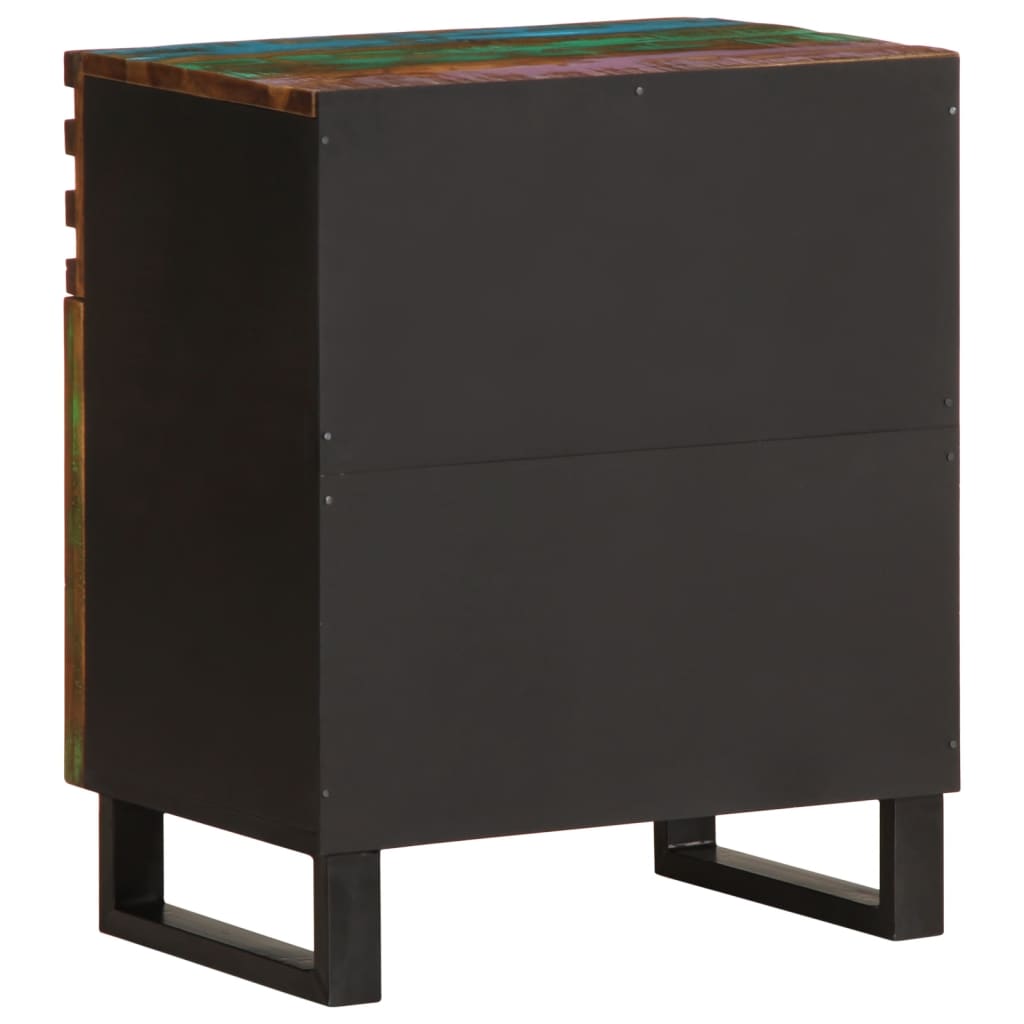 Comodino 50x34x60 cm in Legno Massello di Acacia