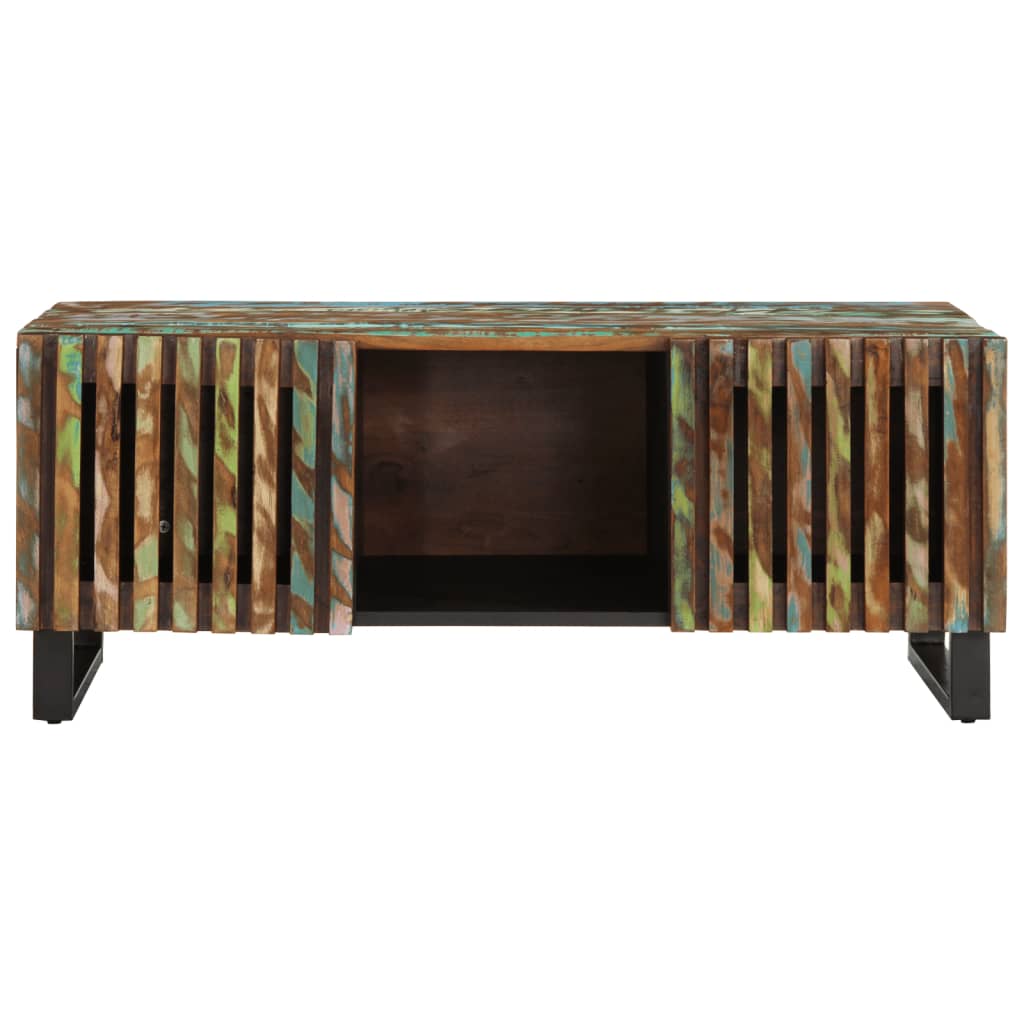 Tavolino da Salotto 100x55x40 cm in Legno Massello di Acacia