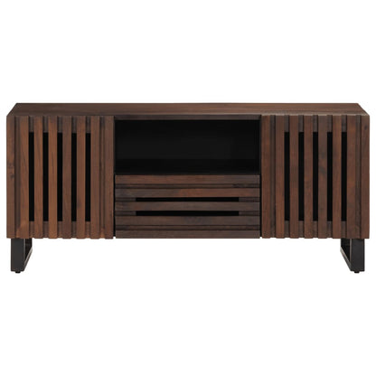 Mobile Porta TV Marrone 100x34x46 cm in Legno di Mango