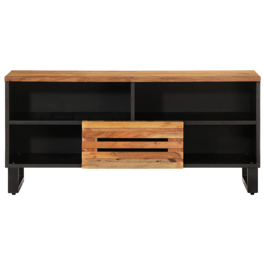 Mobile Porta TV 100x34x46 cm in Legno Massello di Acacia