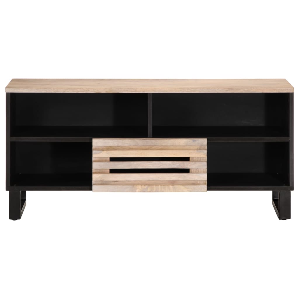 Mobile Porta TV 100x34x46 cm in Legno Massello di Mango